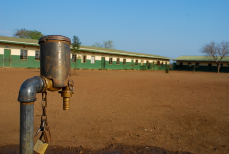 water spigot at okhayeni 